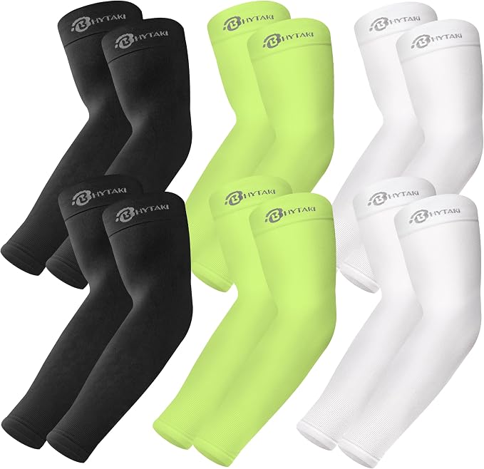 BHYTAKI UV Sun Protection Arm Sleeves, UPF 50 Sports Cooling Arm Compression by BHYTAKI