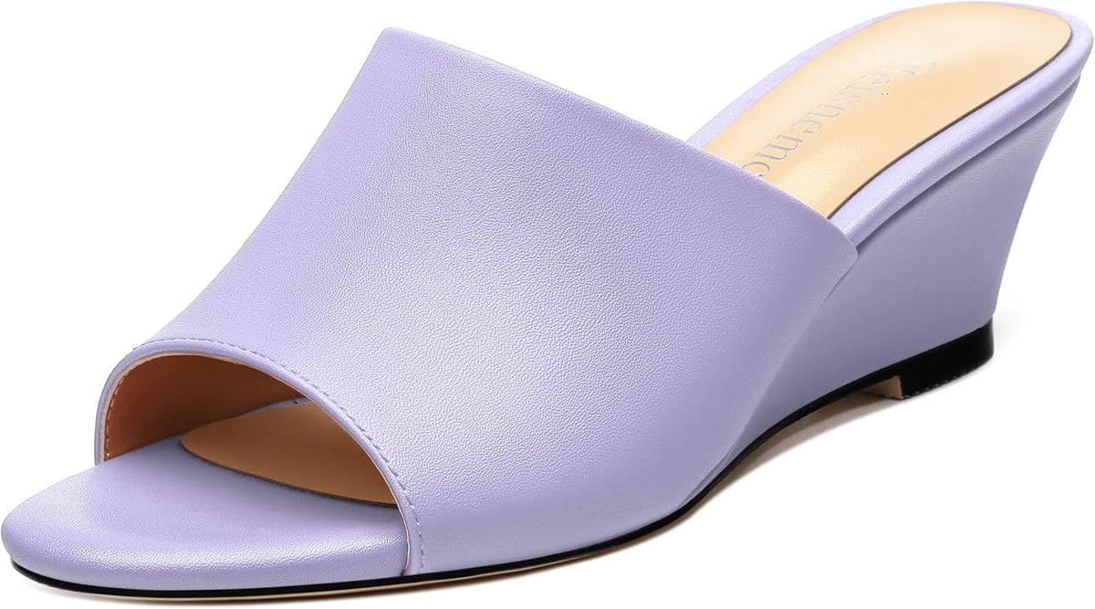 Wedge Sandals for Women Open Toe Wedge Heels Womens Matte High Heel Sandal by Heisnemca
