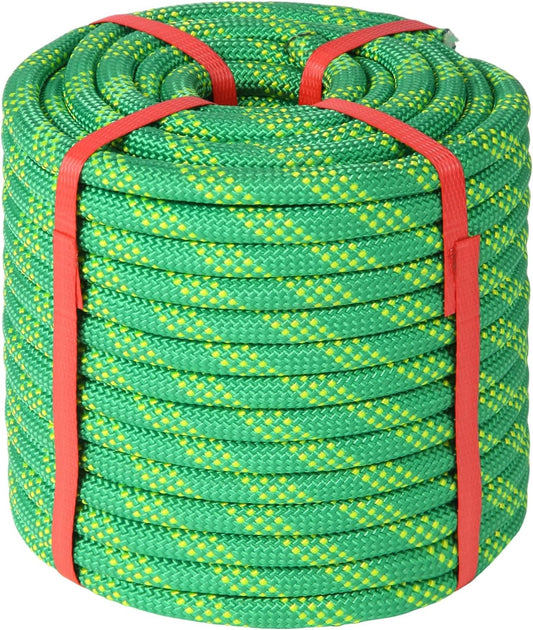Arborist Rope Tree Climbing Rope 1/2 Inch 48 Strands Bull Rope for Construction Climbing Swing Sailing