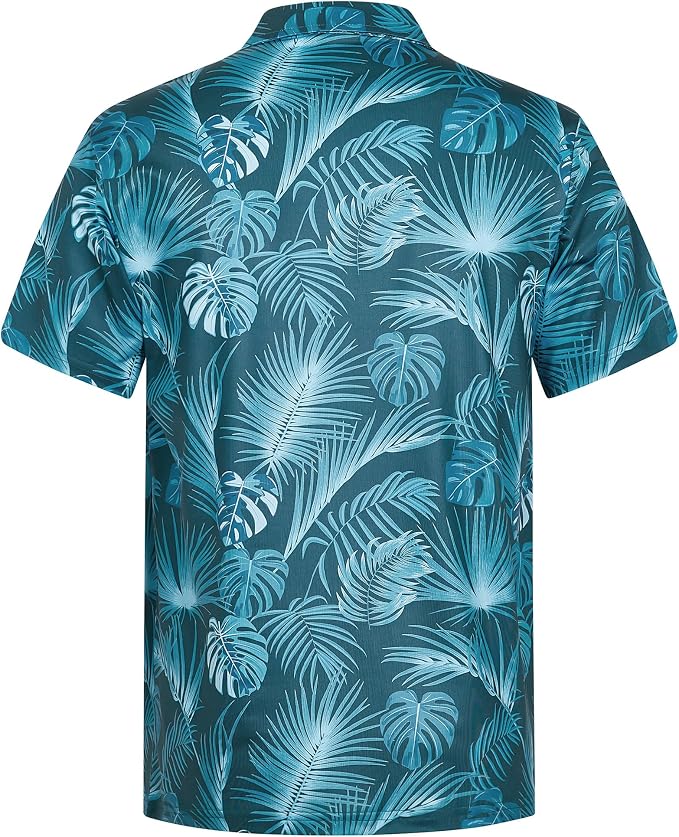 zeetoo Men's Polo Shirts Hawaiian Golf Polos Shirts Short Sleeve Performance - Image 2