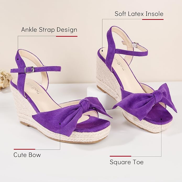 girgod Espadrilles Wedge Sandals - Image 3