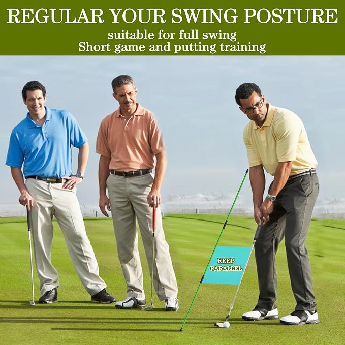 Golf Alignment Sticks 2 Pack, Upgraded 48" Collapsible Alignment Stick Golf - Image 6