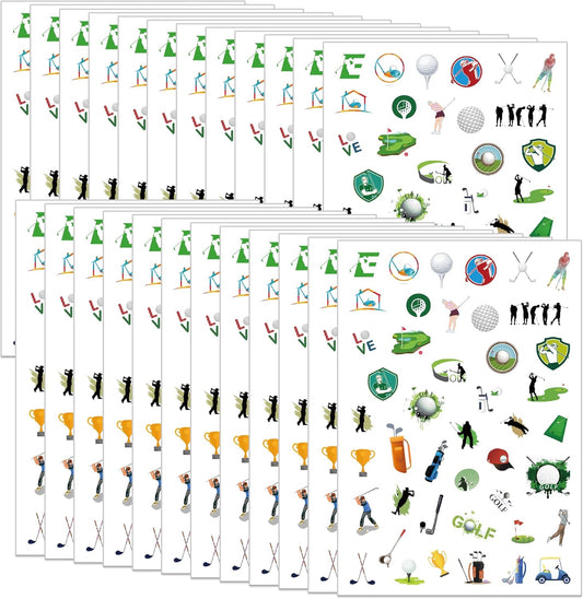 1200+PCS Golf Stickers -Golf Theme Stickers Party Supplies Decorations Outdoor Sport Birthday Baby Shower Party Favors