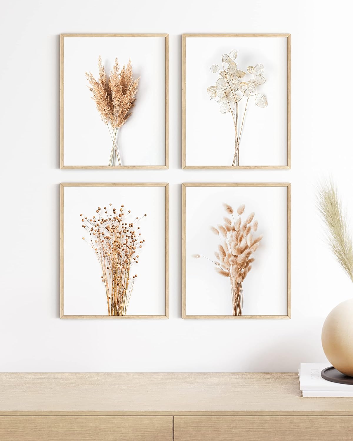 HAUS AND HUES Brown Plant Set of 4-16x20