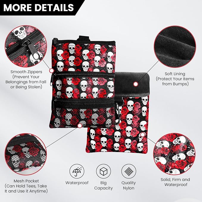 FINGER TEN Golf Pouch Bag for Valuables Tee Color - Image 2