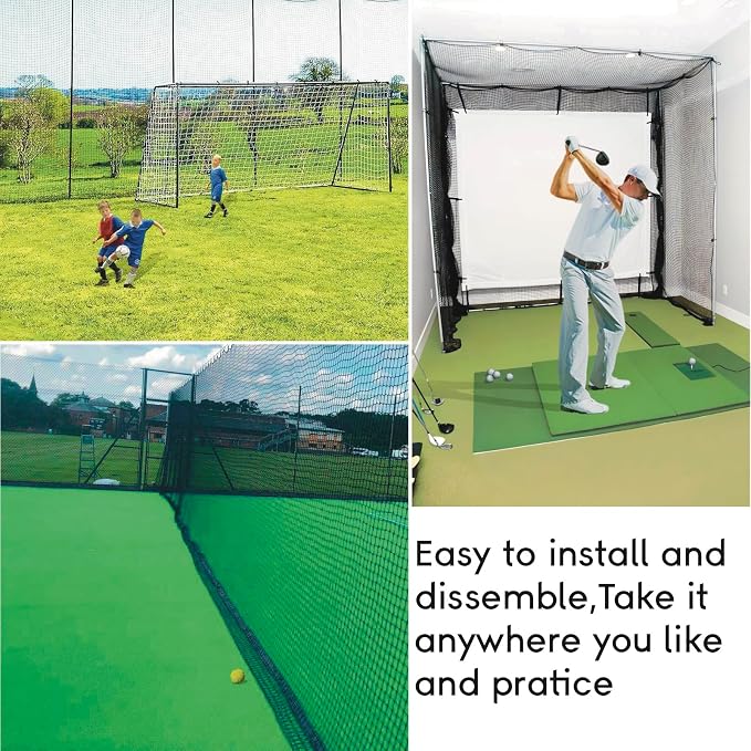 Golf Practice Net, Heavy Duty Nylon Golf Hitting Net, Golf Net Outdoor Indoor - Image 4