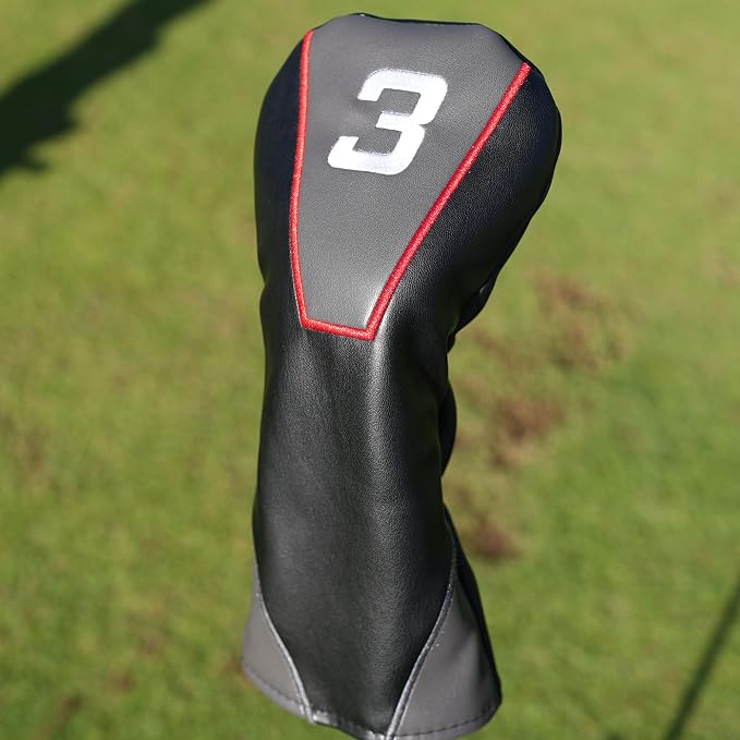 Single Headcover, Easy Slip-On Easy-Off Golf Club Headcover, Fleece Lined - Image 3