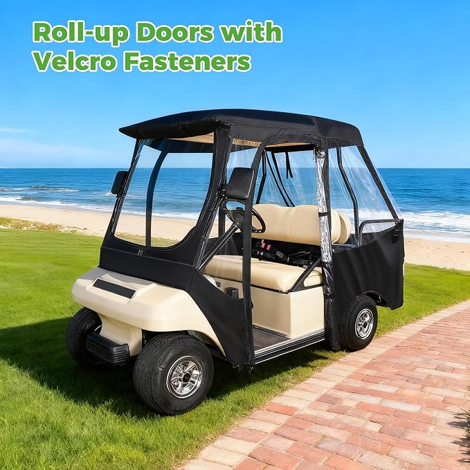 10L0L 4 Passenger Golf Cart Enclosure - Image 4