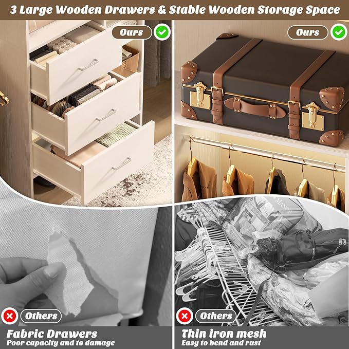 Aheaplus Closet System, Closet Organizer - Image 3
