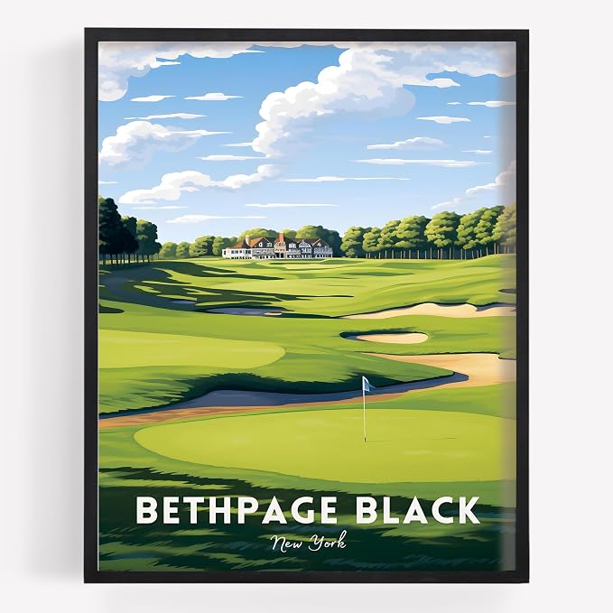 Golf Course Premium Giclee Fine Art Prints by VintBo