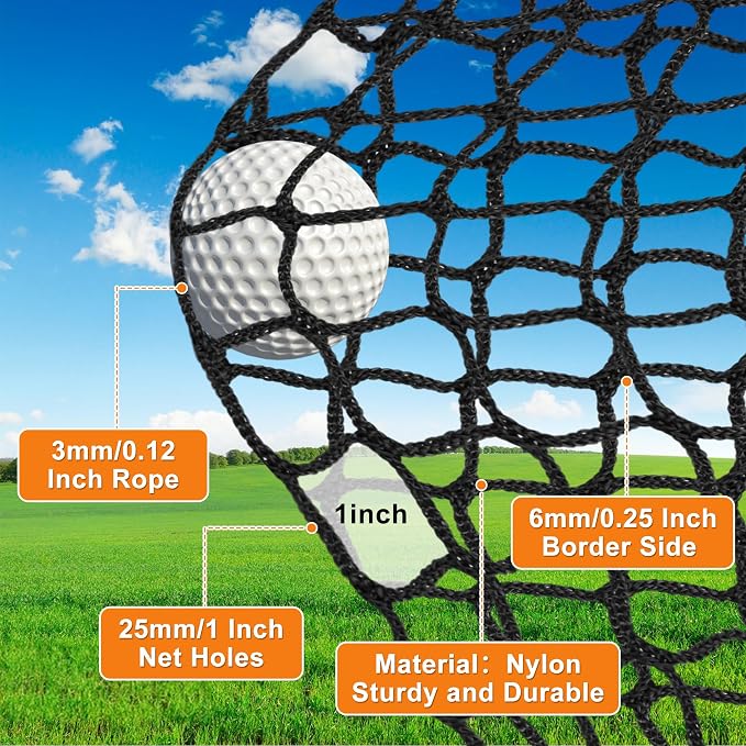 Nylon Golf Net 10-50ft - Image 2