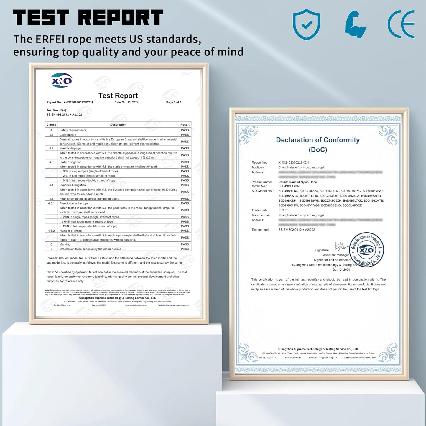 1/2 Inch 100ft Double Braided Polyester Arborist Rope, Heavy Duty Nylon Rope for Anchor, Tree Work, Cargo, Pulling, Sailing (Blue)