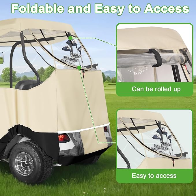 10L0L Golf Cart 2 Passenger Enclosure - Image 4