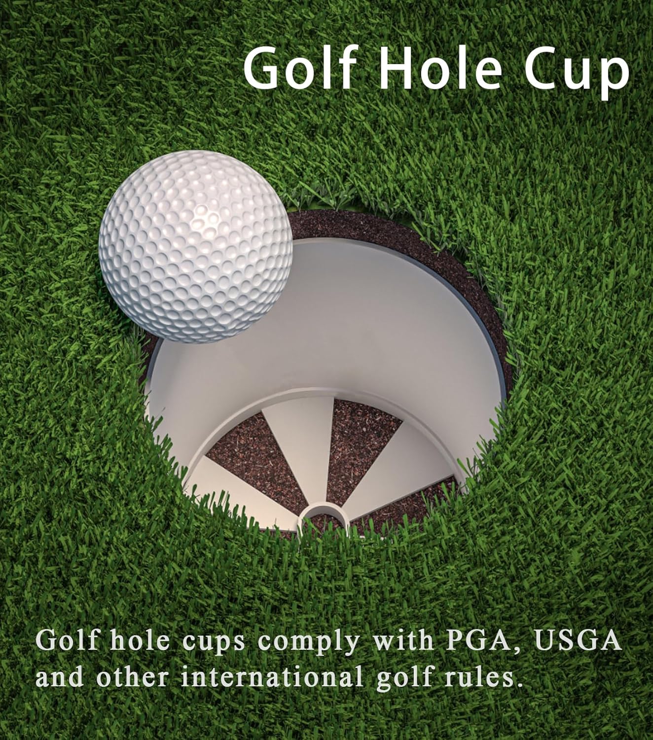 2 Sets Golf Hole Cup with Cups Cover, Golf Accessories for Backyard Practice Putting Green, Enhanced Home Golfing Experience