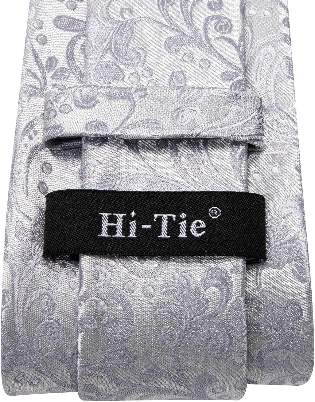Hi-Tie Men 63inches Tie Set Extra Long Necktie Paisley Tie Pocket Suqare Cufflinks Big and Tall Men Tie