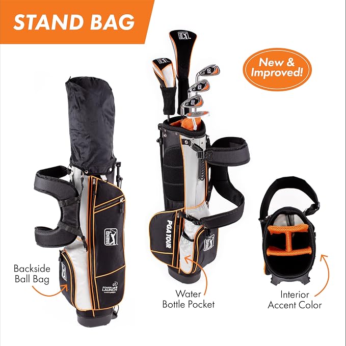 PGA Tour Youth Golf Club Set for Ages 8-12 and 12+, Right and Left-Handed Kids - Image 6