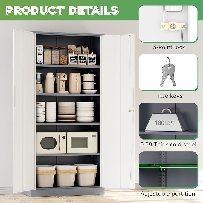 INTERGREAT Metal Storage Cabinet - Image 7