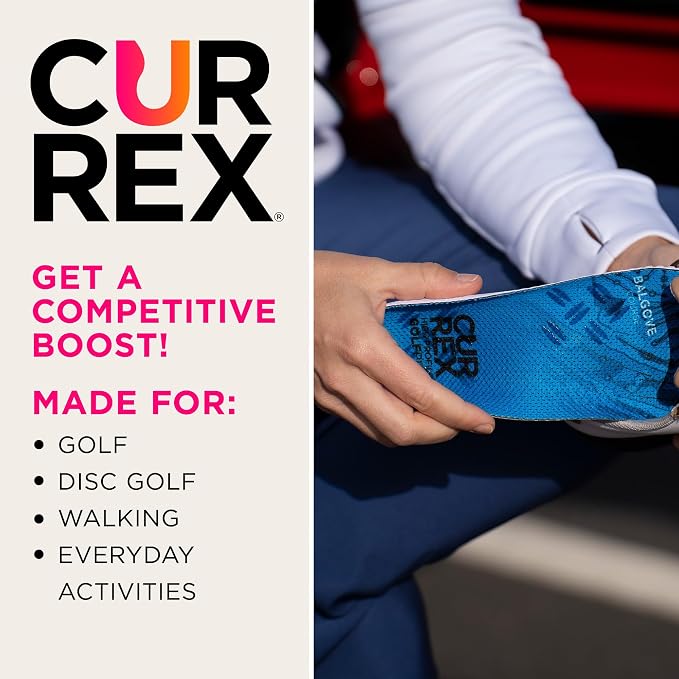 CURREX GolfPro Insoles for Golf Shoes – Arch Support Inserts to Improve Balance - Image 4