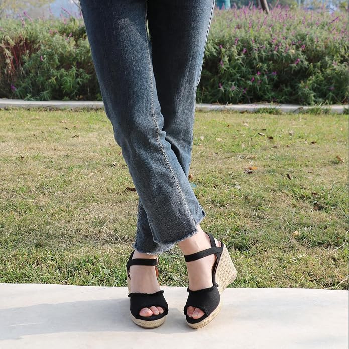 JOY IN LOVE Platform Wedge Sandals - Image 6