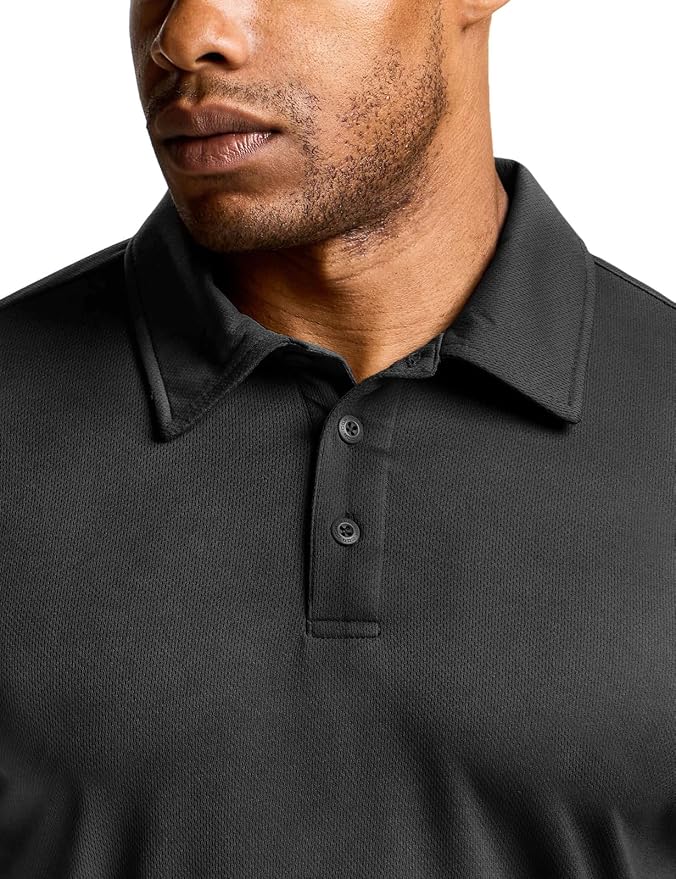 CQR Men's Polo Shirts, Tactical Short Sleeve Golf Performance Shirts, - Image 8
