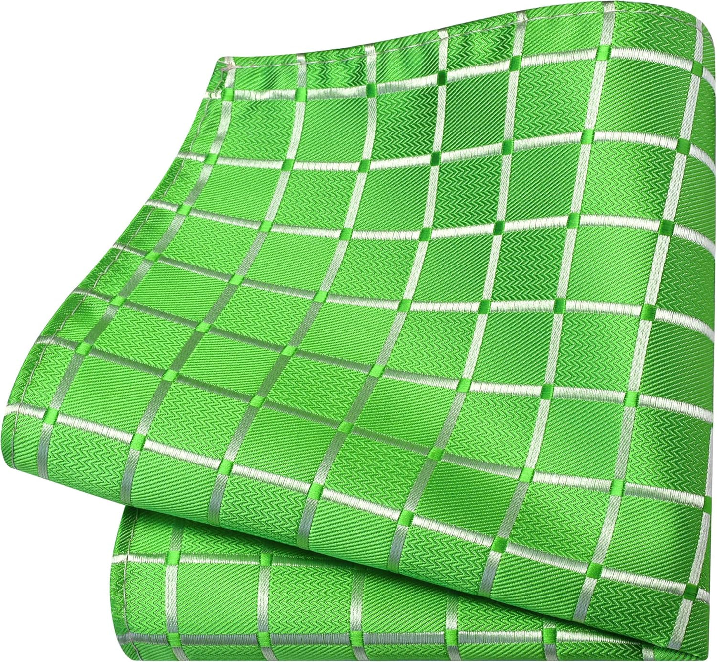 GUSLESON Tie Set for Men Necktie and Pocket Square,Tie Clip,Cufflinks, Lapel Pin Sets with Gift Box 5PCS