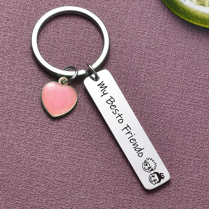 ZNOSVEI Bundle – 2 Items: Golf Keychain and Best Friend Keychain, Golf Cart Key - Image 5