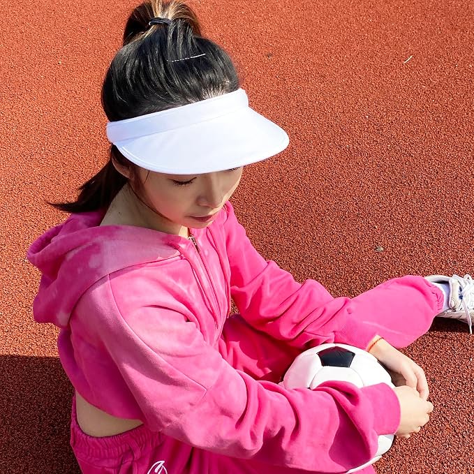 2 Pack Sun Visor Hats Women Men Clip On Wide Brim Visors Hat Outdoor Sports - Image 5
