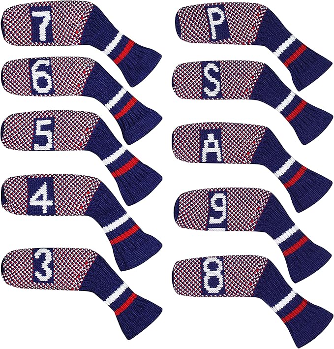 Scott Edward 1/7/10 Pcs Knitted Golf Club Head Covers by ScottEdward