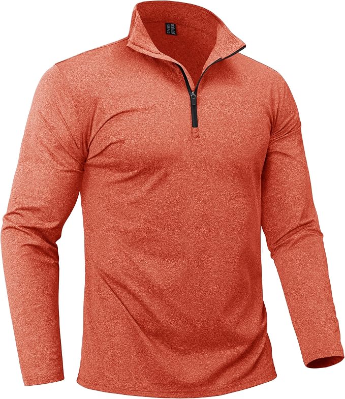 Boladeci Men's Quarter Zip Pullover Premium Fleece Lined Heather Long Sleeve by Boladeci