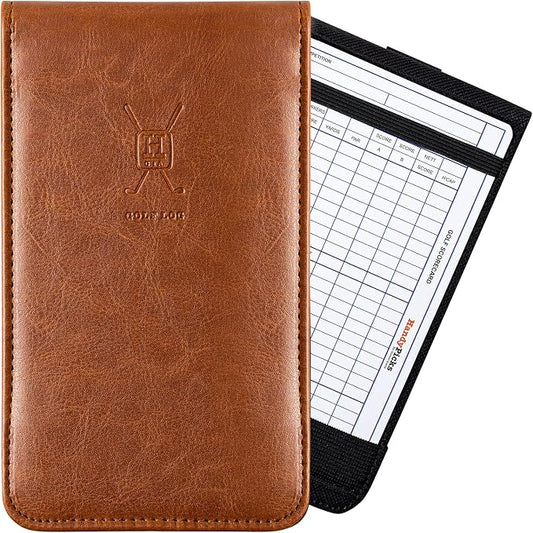 Handy Picks Leather Golf Scorecard Holder | Yardage Book Cover | Scorecard n by HandyPicksGolf