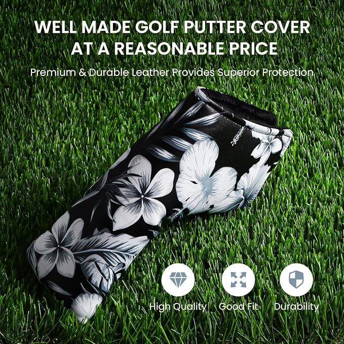 FINGER TEN Golf Blade Putter Cover Premium Synthetic Leather Stylish Design - Image 3