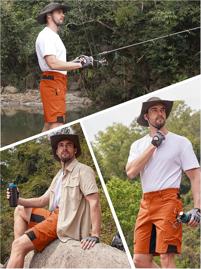 TACVASEN Men's Hiking Cargo Shorts 10" - Image 6