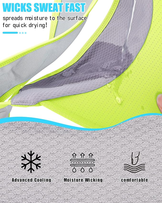 Sports Sun Visor Hats for Women Men Lightweight Breathable Cooling Stretchy - Image 3