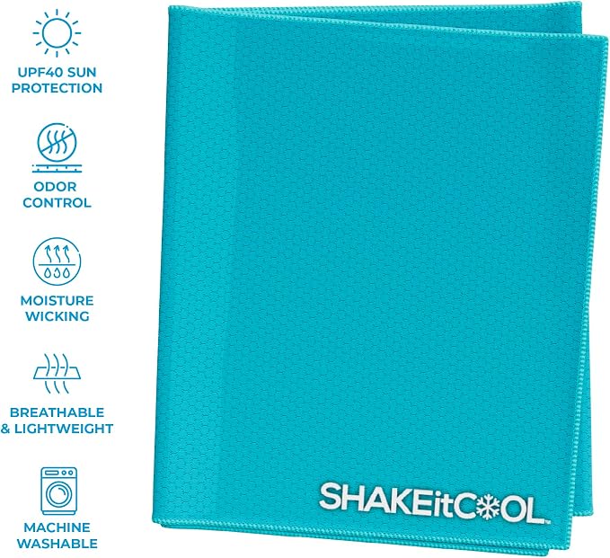 SHAKEitCOOL Extended Size Cooling Towel – Be Cool in Style - Image 2