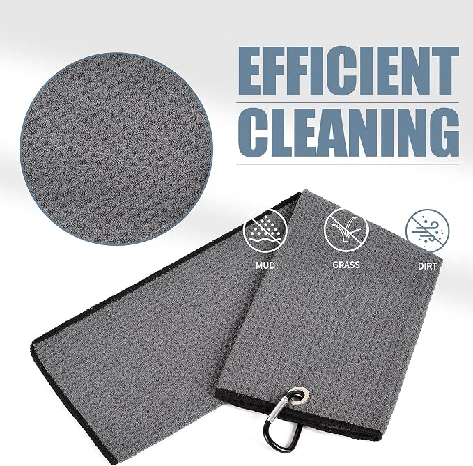 Mile High Life Tri-fold Golf Towel | 16" X 24" | Premium Microfiber Fabric | - Image 3