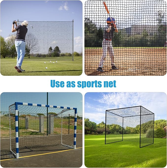 Nylon Golf Hitting Net 10-50FT, Easy Setup Hitting Net - Image 5