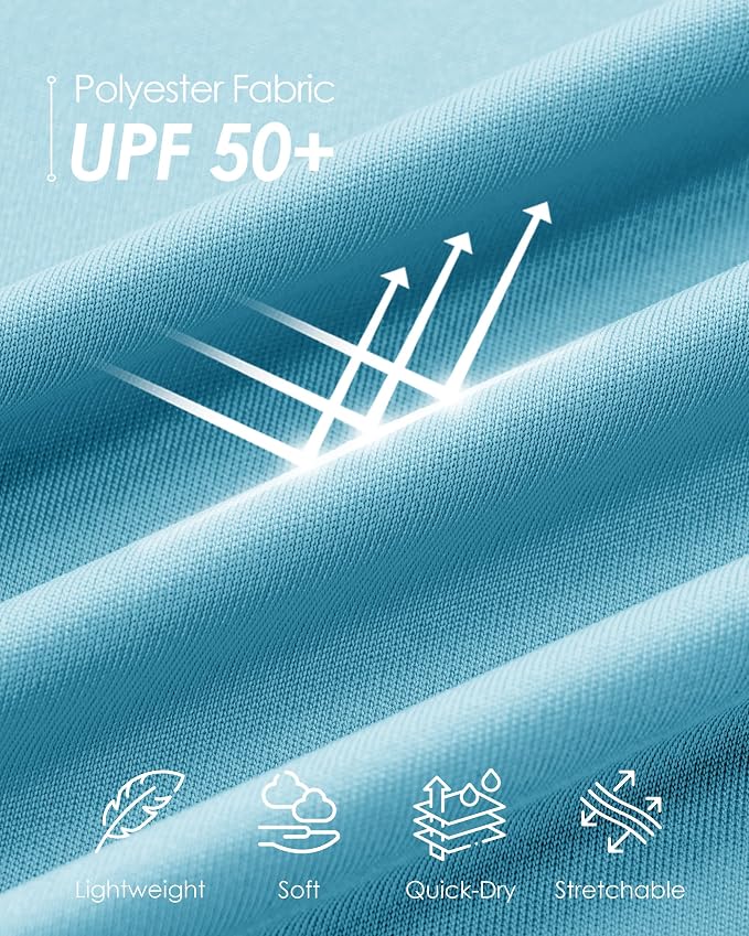 Boladeci Men's UPF 50+ Sun Shirts 1/4 Zip Long Sleeve SPF UV Protection - Image 4