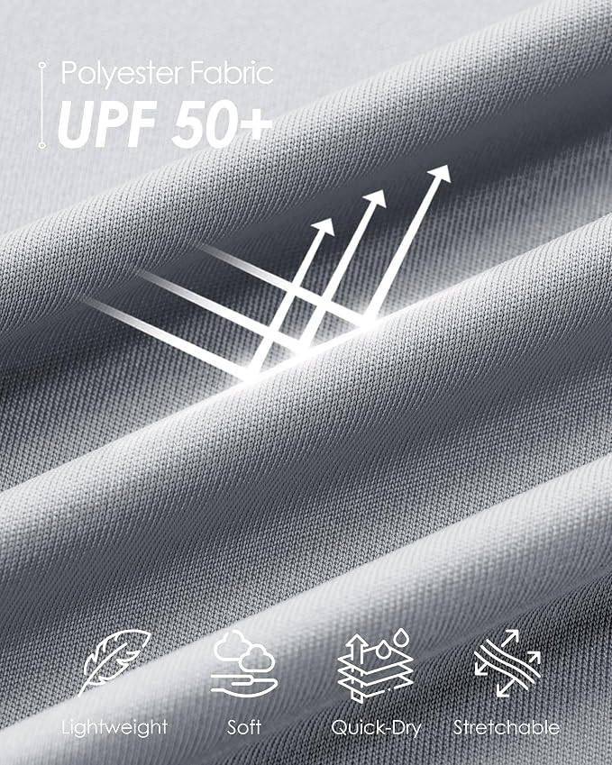 Boladeci Men's UPF 50+ Sun Shirts 1/4 Zip Long Sleeve SPF UV Protection - Image 4