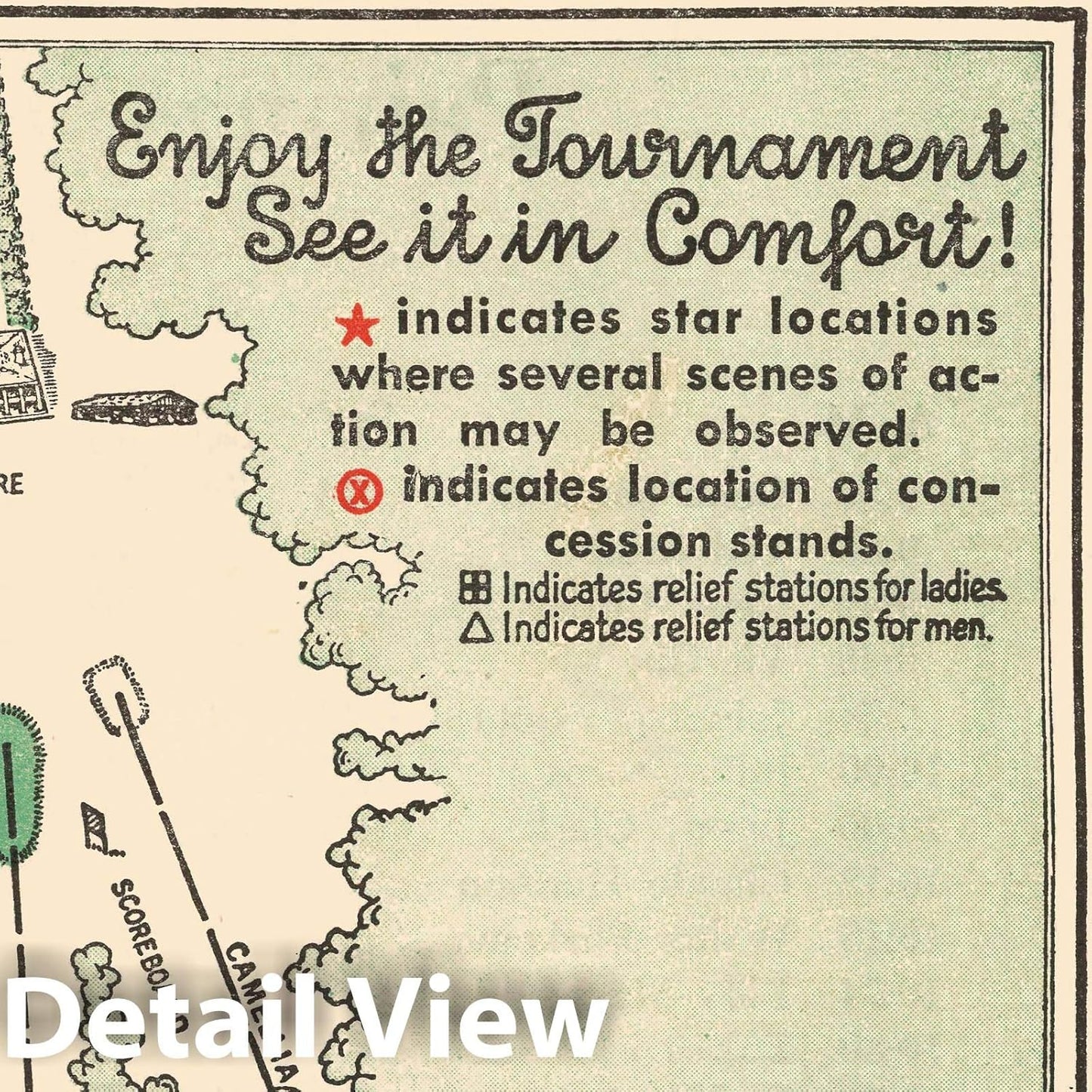 Historic Map - Augusta National Golf Club Course, 1954 - Unframed Vintage Wall Art 44in x 60in