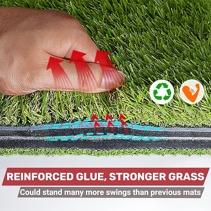 SAPLIZE Foldable Heavy-Duty Golf Hitting Mat - Image 2