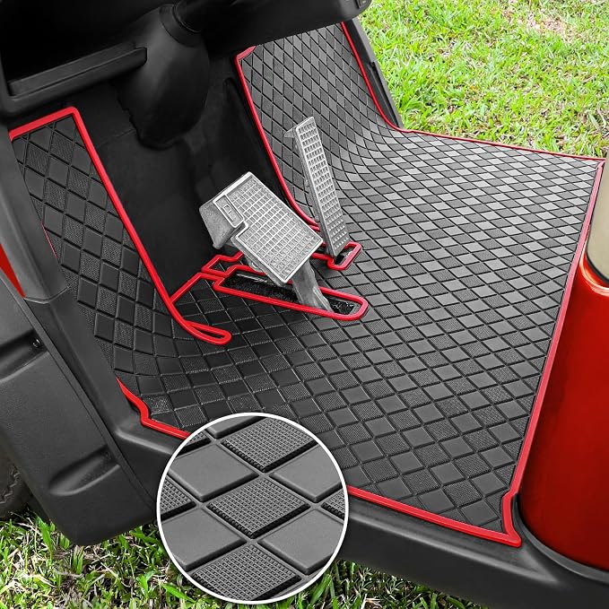 Golf Cart Floor Mat for Yamaha, Customize Non-Slip Full Coverage Liner Matt by RIZINKART
