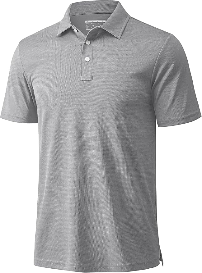 MAGCOMSEN Men's Polo Shirts 3 Buttons Casual Work T Shirts Quick Dry Short by MAGCOMSEN