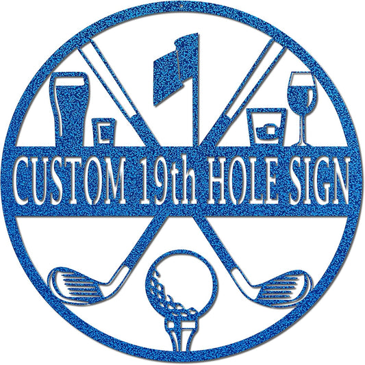 19th Hole Custom Golf Sign