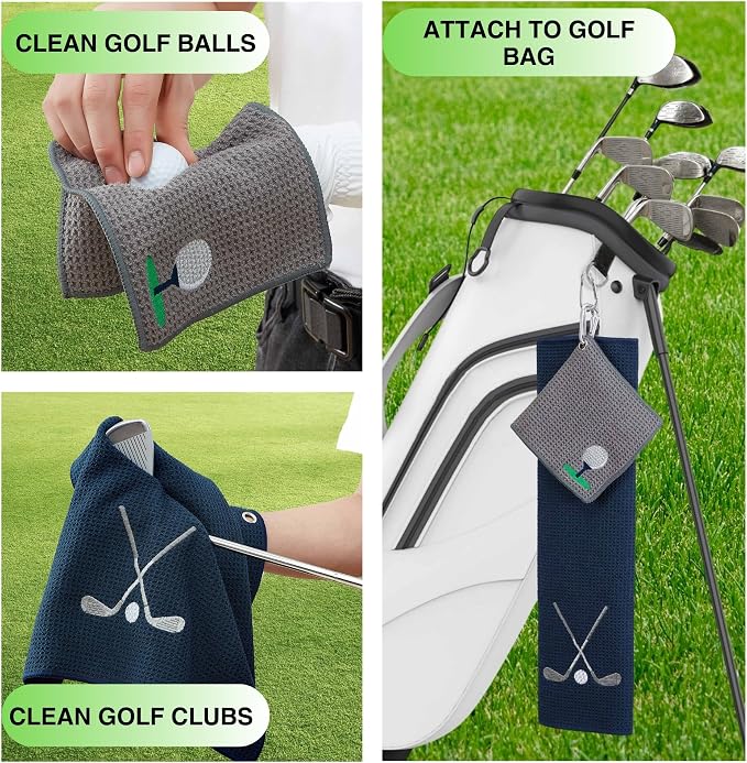 Embroidered Golf Towel Set – Custom Towels - Image 3