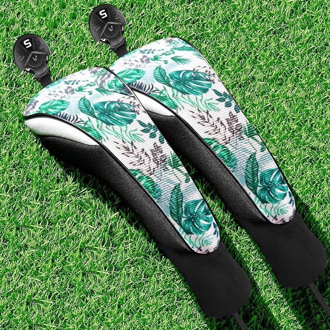 FINGER TEN Golf Club Head Covers Woods Hybrids 1/2/3/4 Pack, Headcovers Men by FINGERTENSport