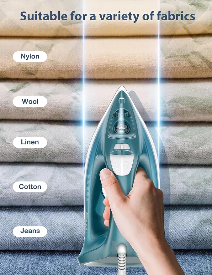 Burst steam Iron for Clothes - 1500W Iron - Image 6