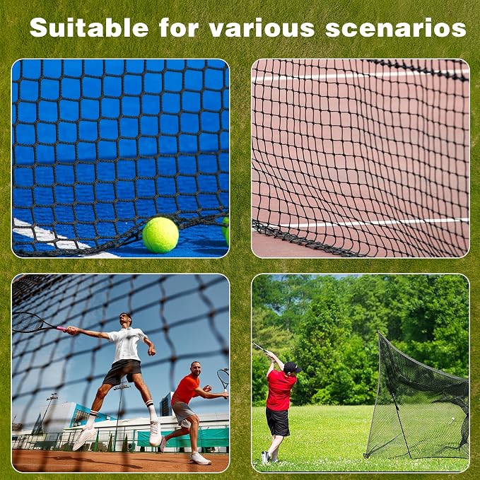 Golf Net, 12X12ft /12X15ft/12X20ft Golf Practice Net Sports Practice Barrier Net - Image 3
