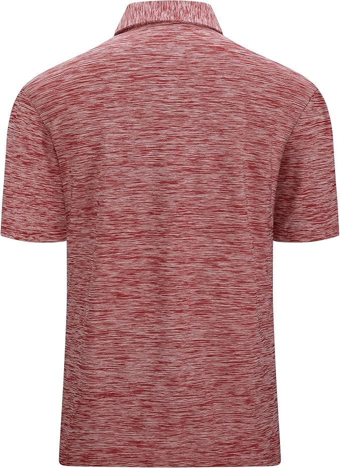 Alex Vando Mens Golf Shirt Moisture Wicking Quick-Dry Short Sleeve Casual Polo - Image 2