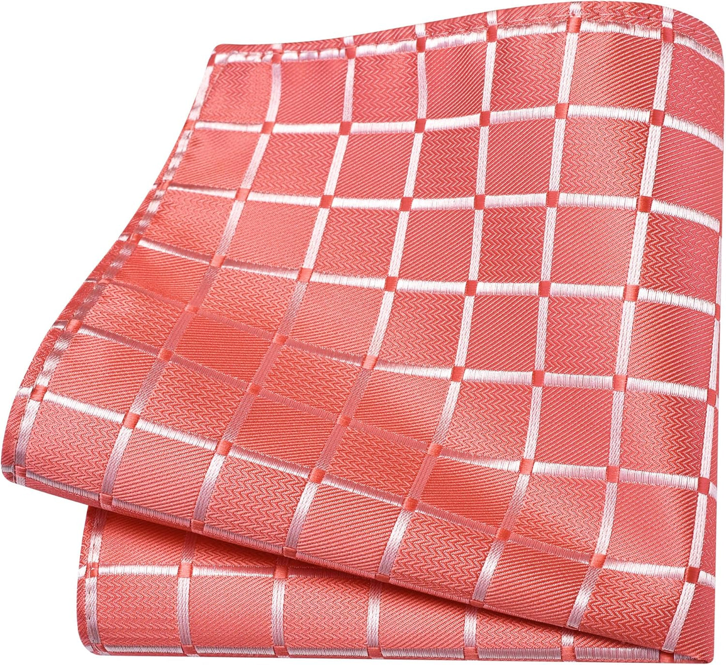 GUSLESON Tie Set for Men Necktie and Pocket Square,Tie Clip,Cufflinks, Lapel Pin Sets with Gift Box 5PCS