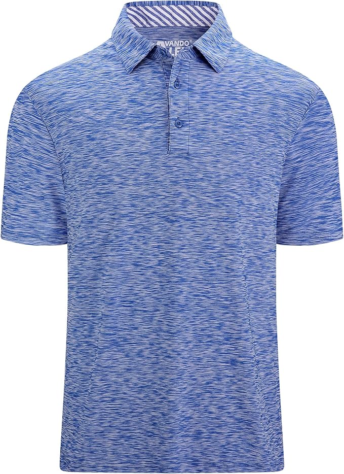 Alex Vando Mens Golf Shirt Moisture Wicking Quick-Dry Short Sleeve Casual Polo by AlexVando